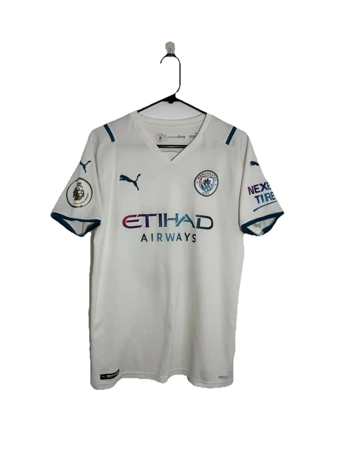 Manchester City Grealish #10 2021/22 Medium Away Very Good Condition 759211-02