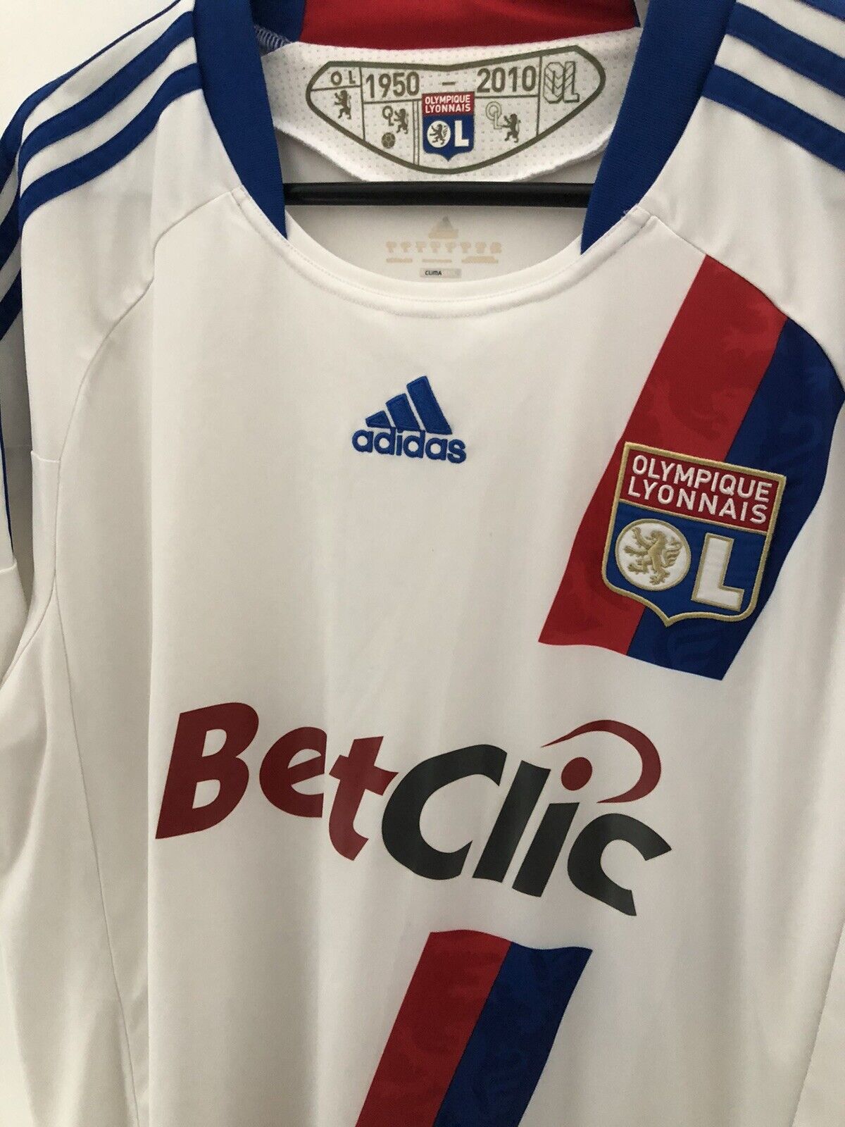 Olympique Lyonnais 2010 11 Xl Home Shirt Adidas Excellent Condition P00333