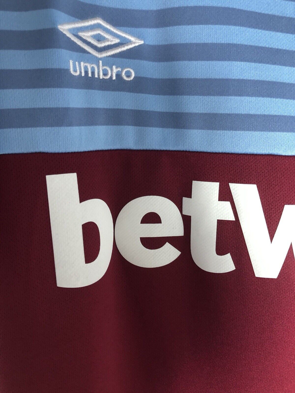 Noble 16 West Ham United 2019 20 Medium Home Shirt Umbro Excellent Condition