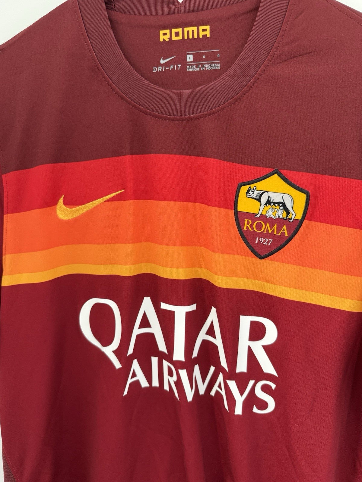 AS Roma Pedro #11 2020/21 Large Home Shirt Excellent Condition CD4248-614