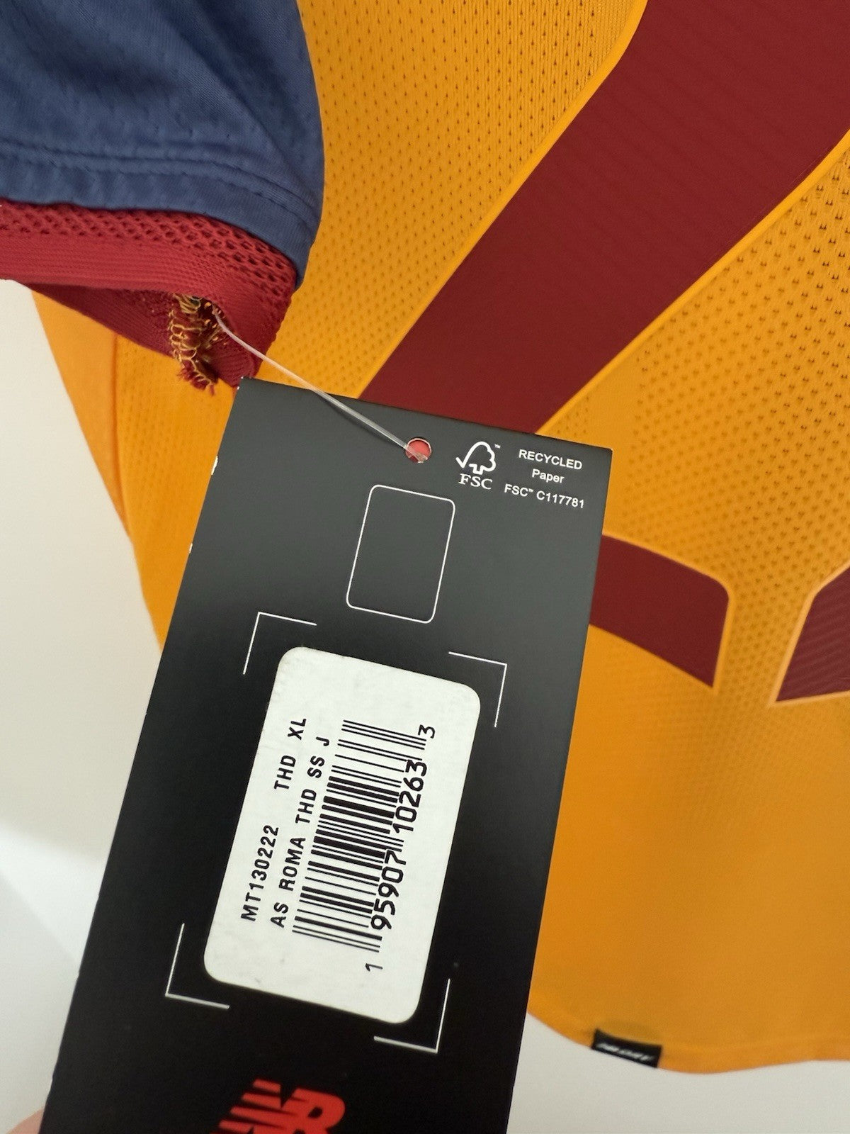 AS Roma Zaniolo #22 2021/22 XL 3rd Shirt New Balance BNWT MT130222
