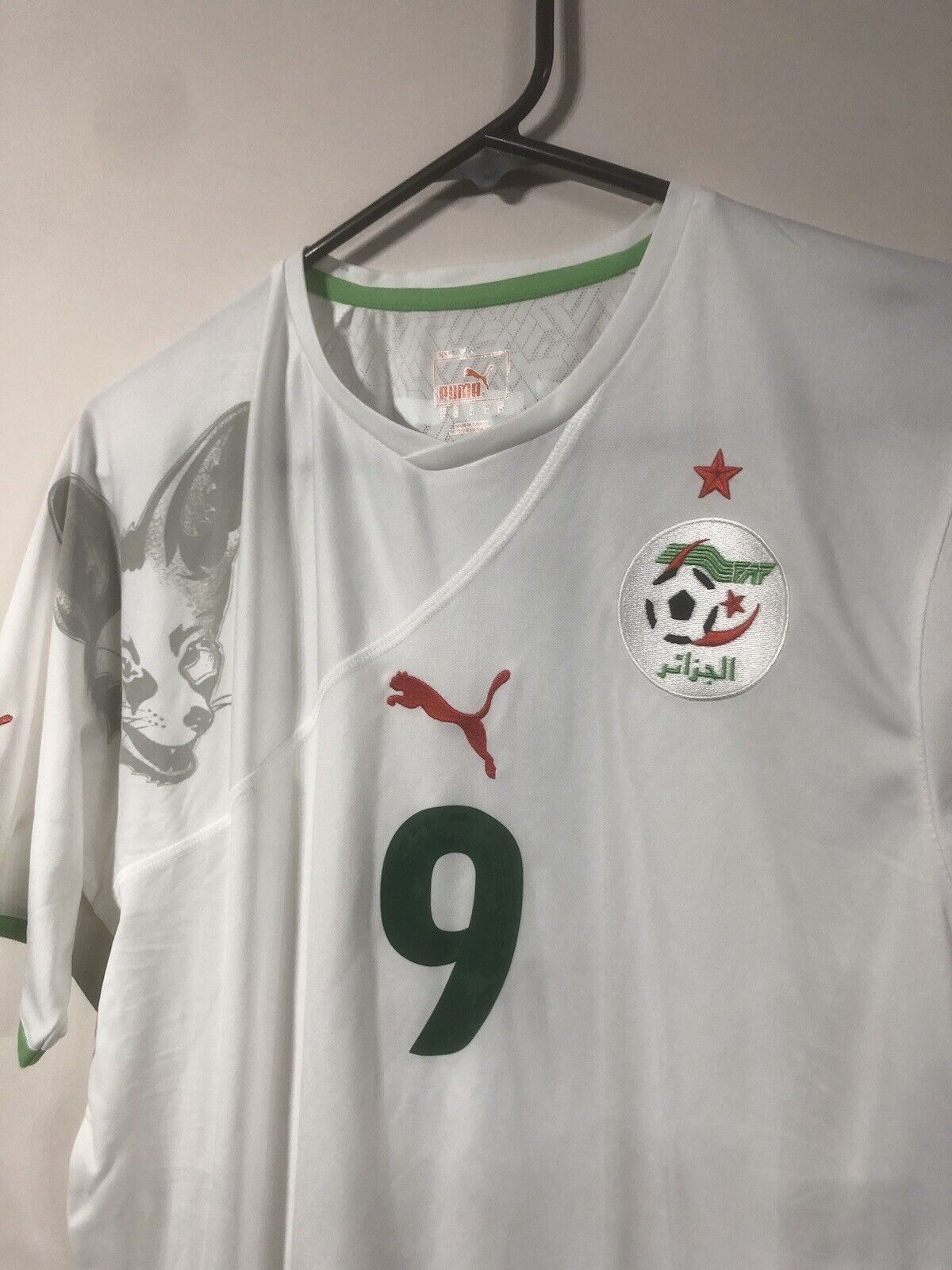 Ghezzal #9 Algeria WC 2010 Medium Home Shirt Puma Excellent Condition