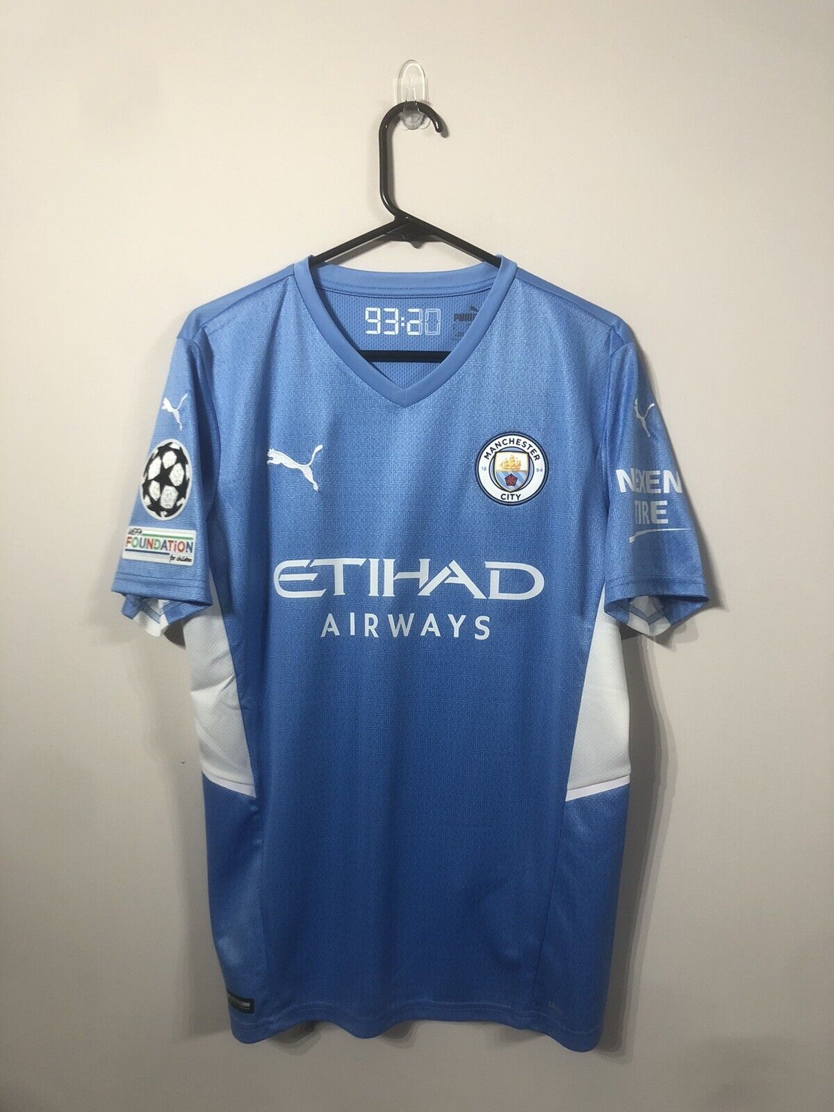 Foden #47 Manchester City 2021/22 Medium Home Champions League Shirt Puma BNWT