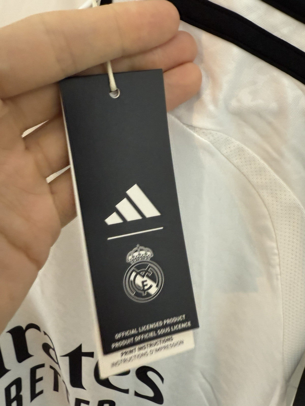 Real Madrid Bellingham #5 2024/25 Home Large Shirt BNWT IU5011