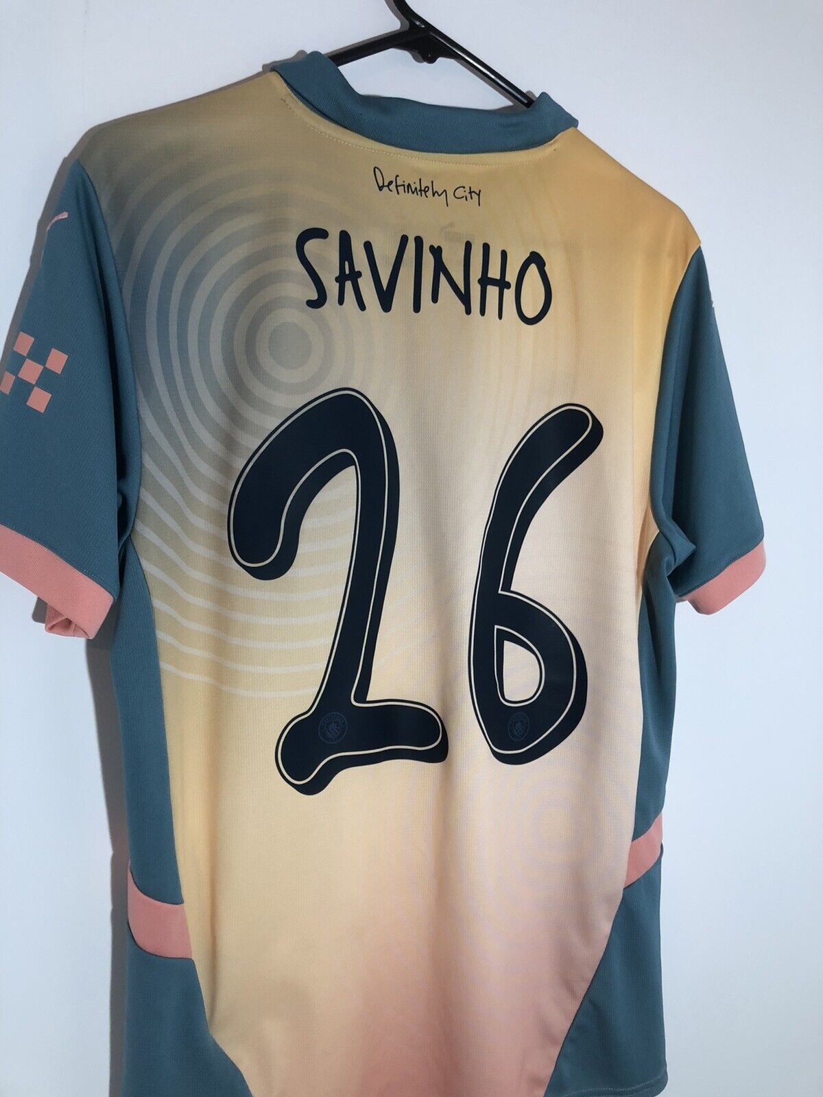Savinho 26 Manchester City 2024 25 Medium Home Excellent Condition 775202 04