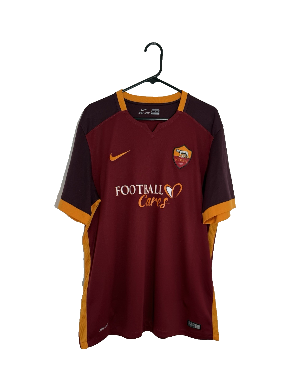 AS Roma Rudiger #2 2015/16 Home XL Shirt Excellent Condition 658924-678
