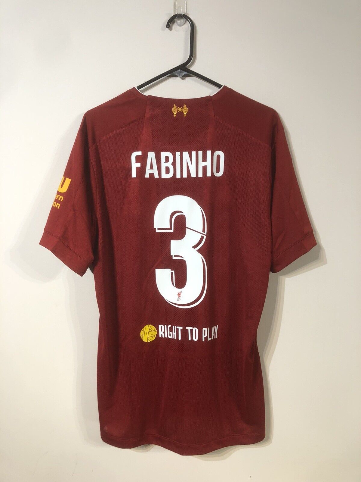 Fabinho #3 Liverpool Large CL 2019/20 Home Shirt Jersey New Balance BNWT