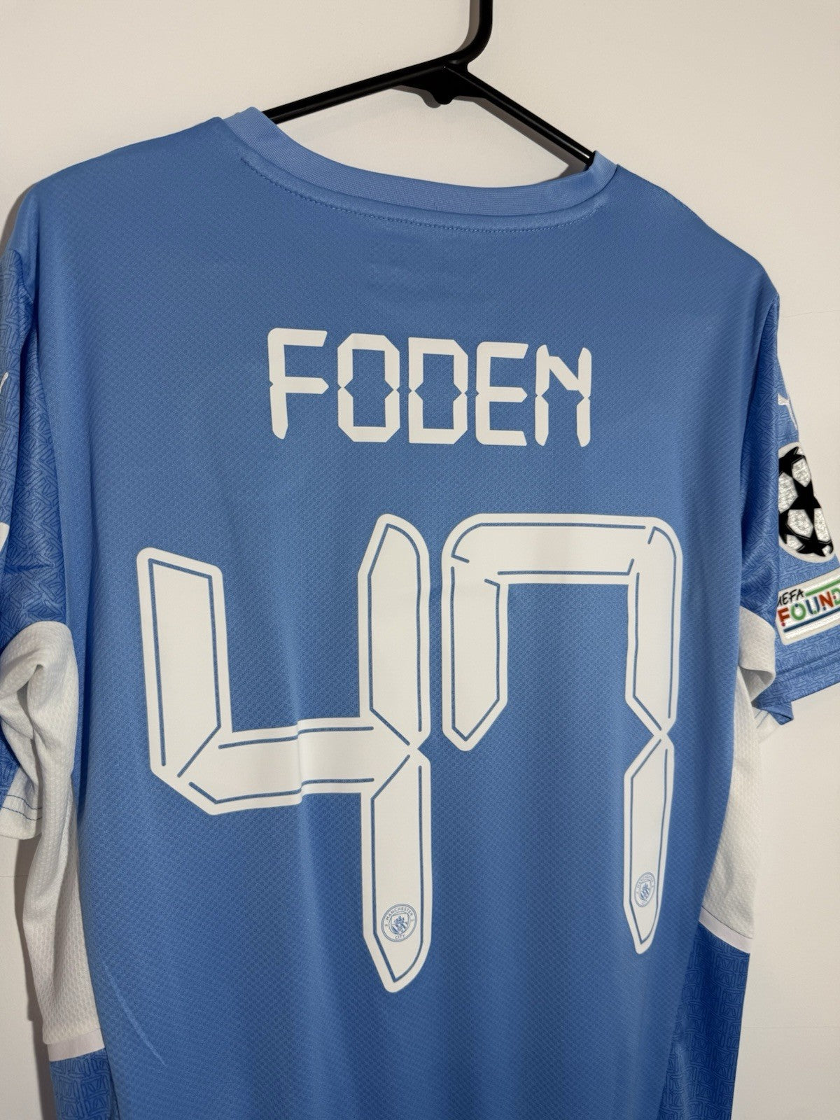 Manchester City Foden #47 2021/22 Medium Home CL Shirt BNWT 759202-01