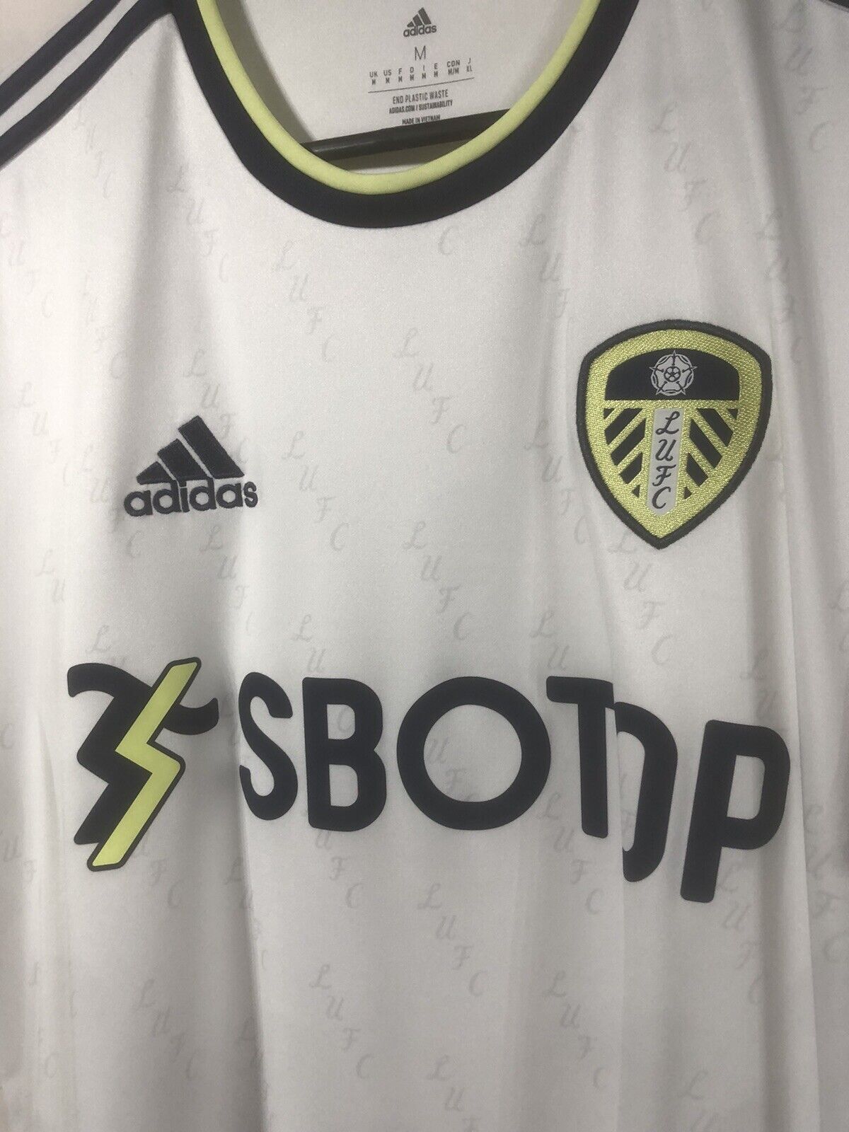 Rodrigo M. 19 Leeds United 2022 23 Medium Home Shirt Excellent Condition Hc1062