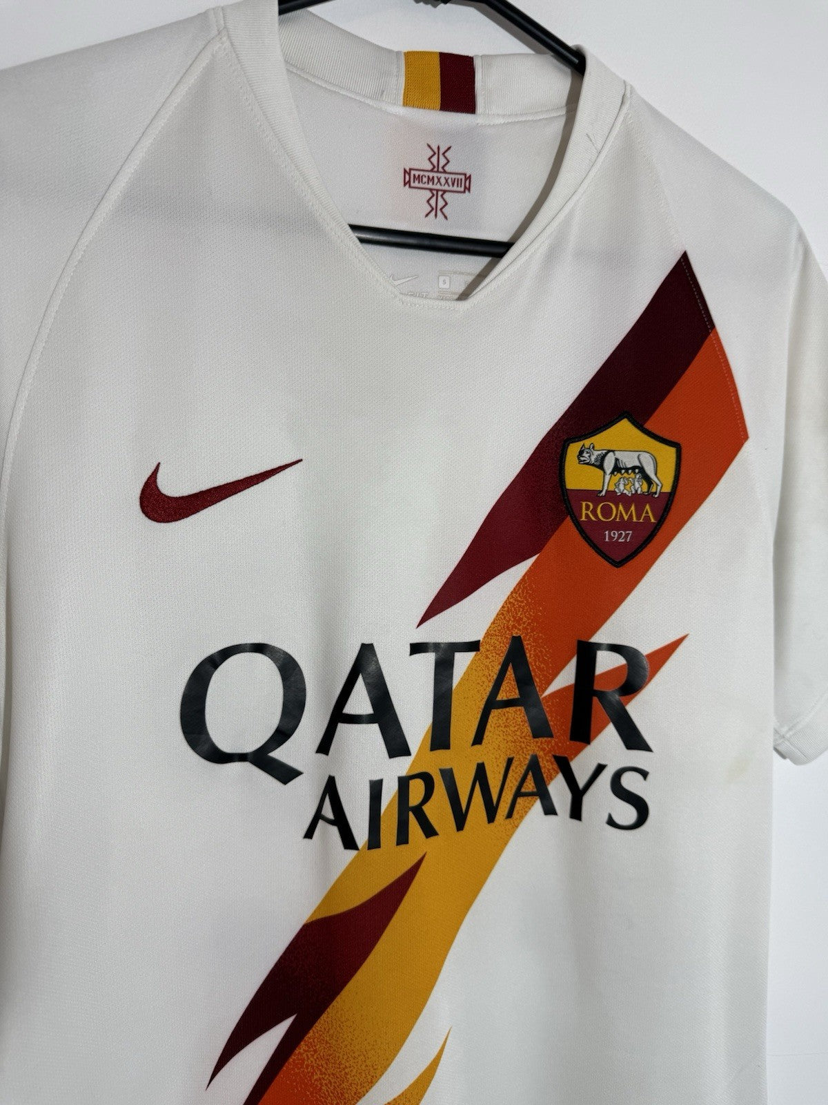AS Roma Zaniolo #22 2019/20 Small Away Shirt Very Good Condition AJ5558-100