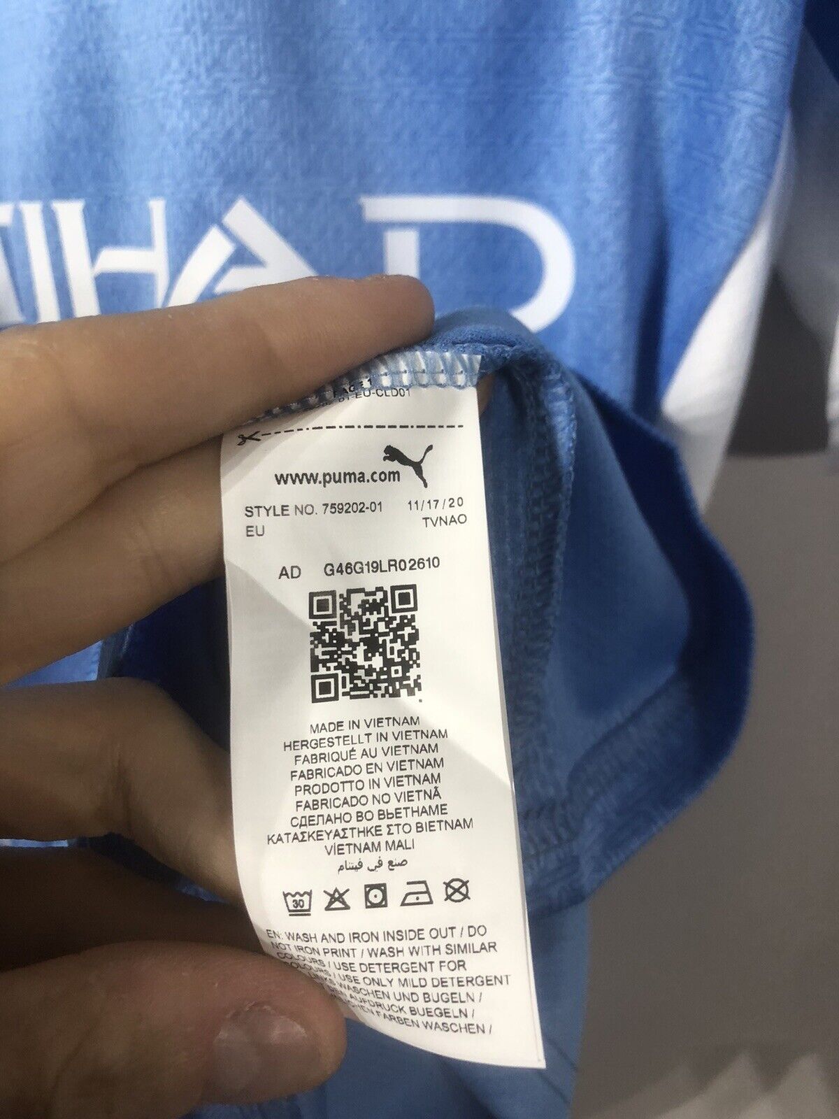 Foden #47 Manchester City 2021/22 Medium Home Champions League Shirt Puma BNWT