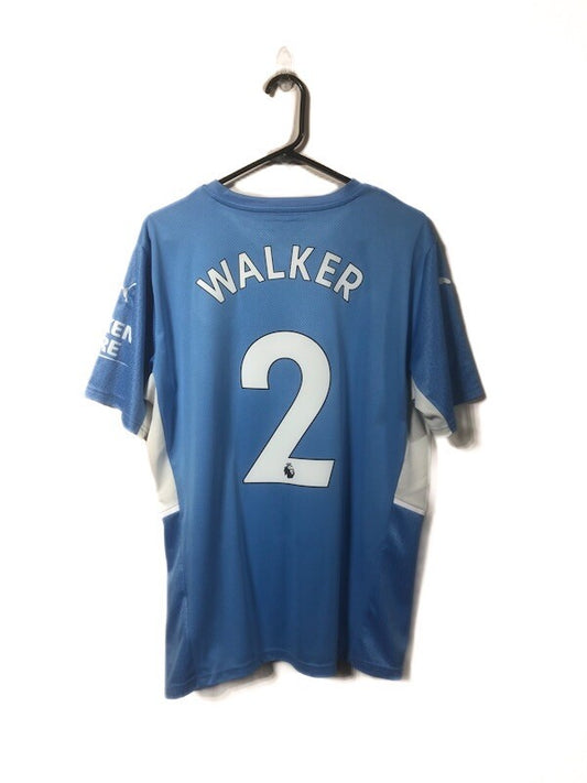 Manchester City Walker #2 2021/22 Large Home Shirt Excellent Condition 759202-01