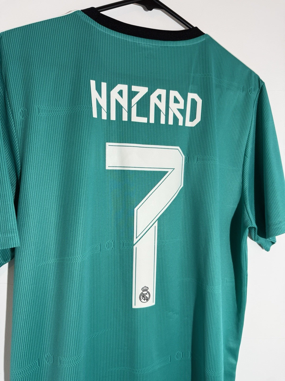 Real Madrid Hazard #7 2021/22 Large 3rd Shirt Excellent Condition H40951