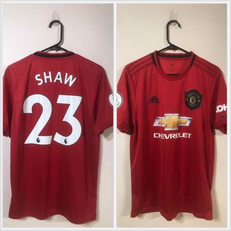 Shaw #23 Manchester United Medium 2019/20 Home Shirt Excellent Condition