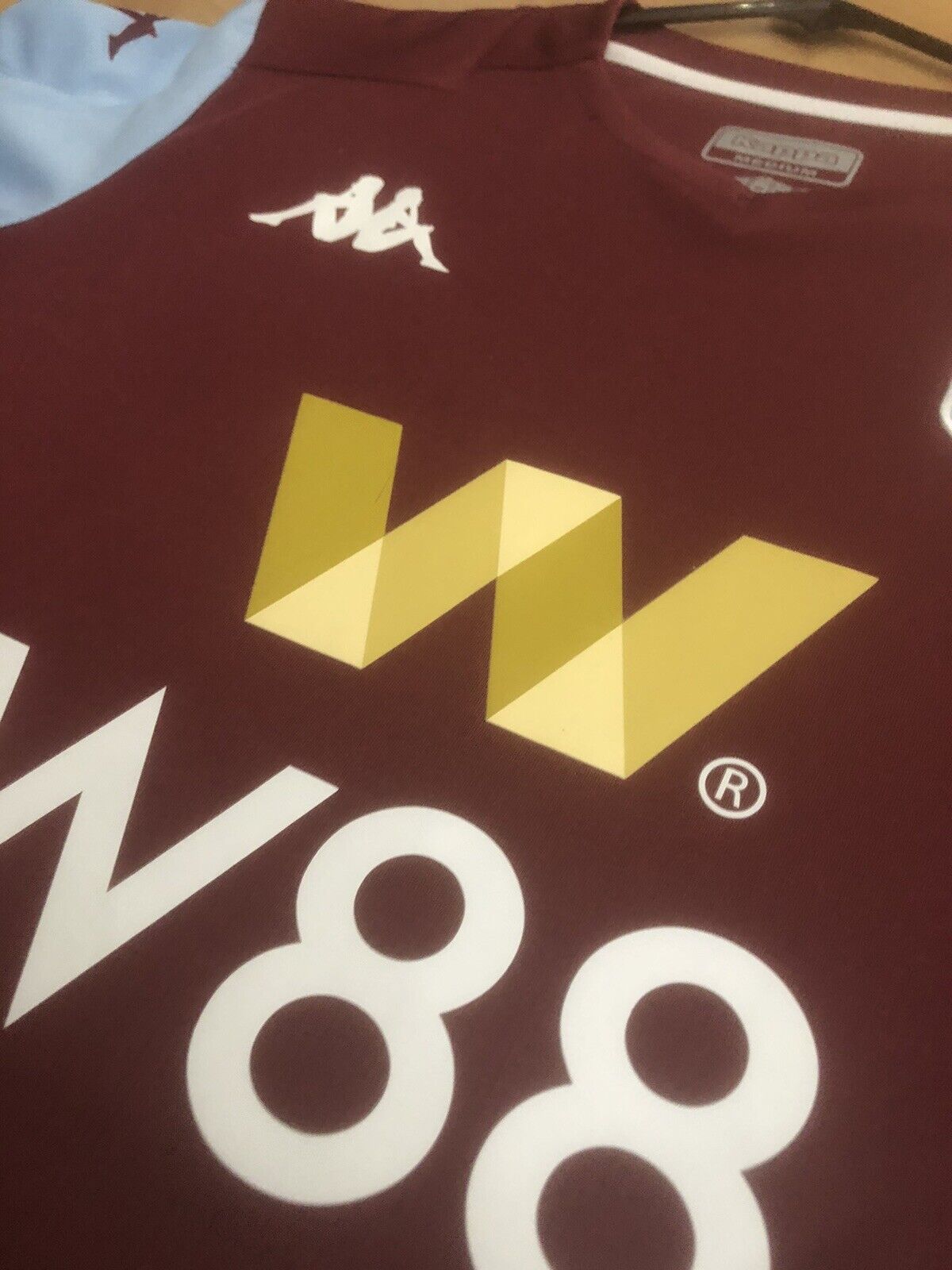 Konsa 15 Aston Villa 2019 20 Medium Home Shirt Kappa Excellent Condition