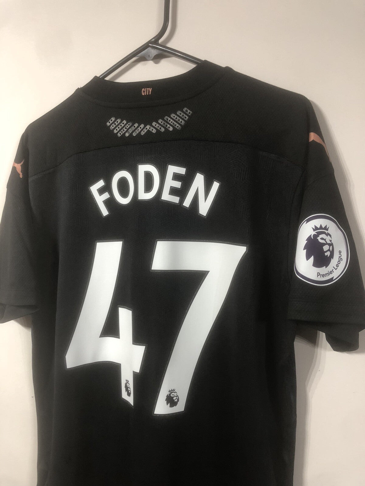 Man City Foden #47 2020/21 Large Authentic Away Excellent Condition 757005-02
