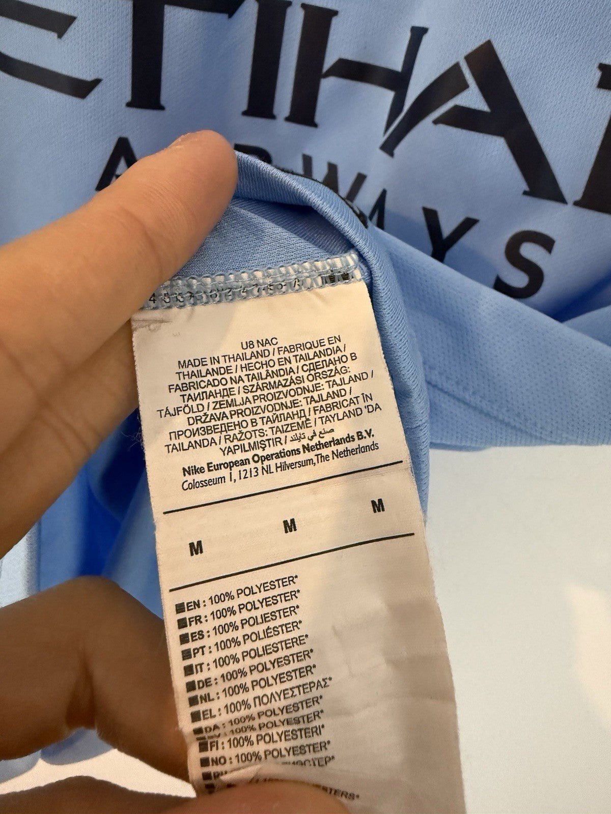 Manchester City Kompany #4 2018/19 Medium Home Excellent Condition 894431-489