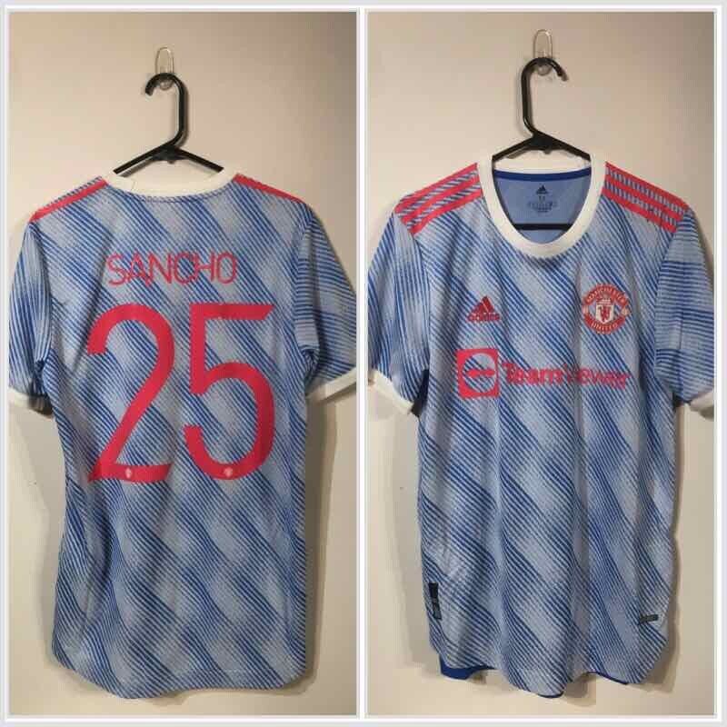 Sancho #25 Manchester United Authentic Medium BNWT 2021/22 Away Shirt