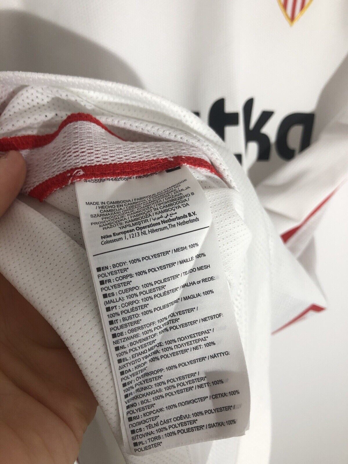 Ever Banega 10 Sevilla 2019 20 Home Large Shirt Excellent Condition  833017 102