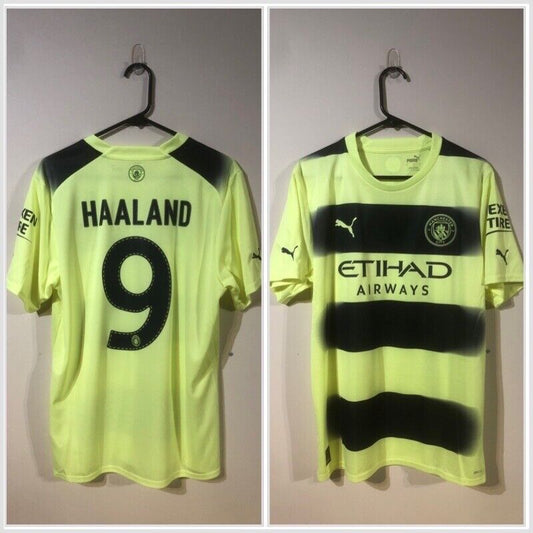 Haaland #9 Manchester City 2022/23 Treble Large 3rd Football Shirt Puma BNWT