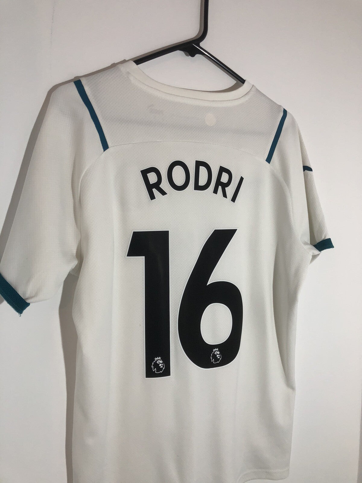 Manchester City Rodri #16 2021/22 Medium Away Excellent Condition 759211-02