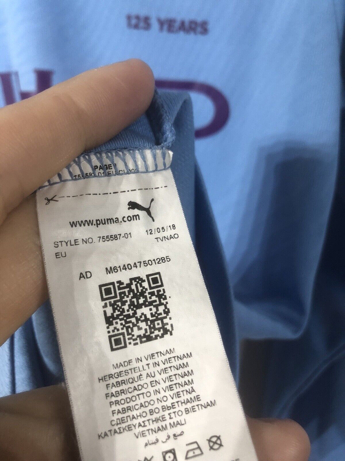 Silva #21 Manchester City 2019/20 Medium Home Shirt Puma Very Good Condition