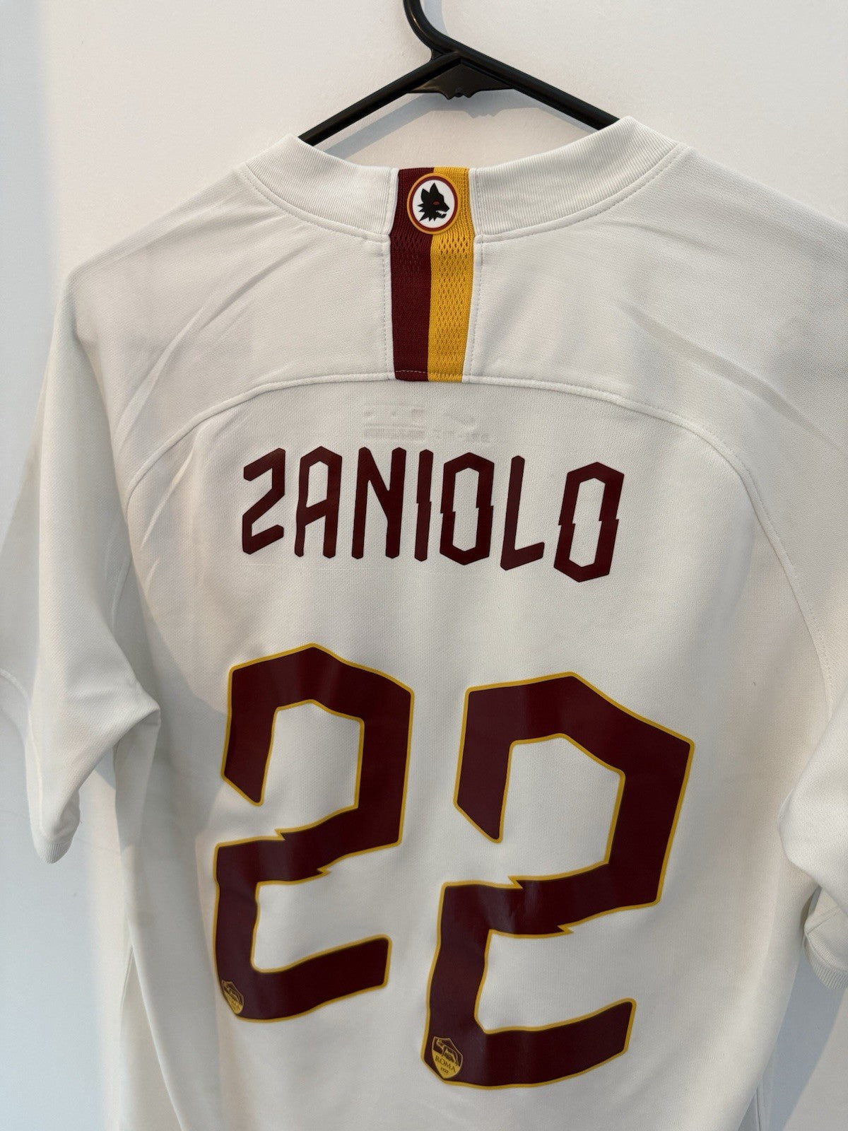 AS Roma Zaniolo #22 2019/20 Small Away Shirt Very Good Condition AJ5558-100