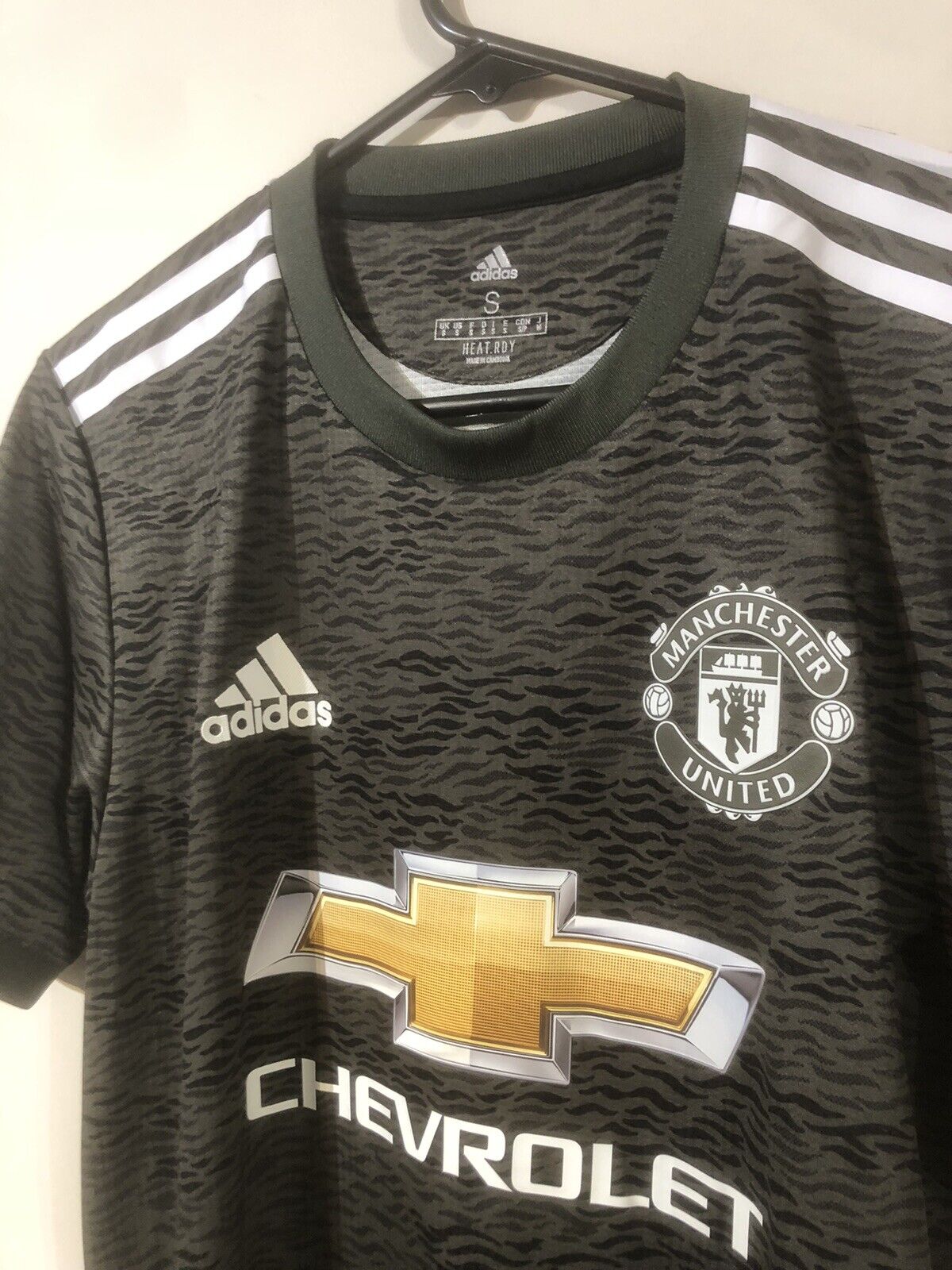 Cavani #7 BNWT Manchester United Authentic Away Small 2020/21 Shirt Adidas