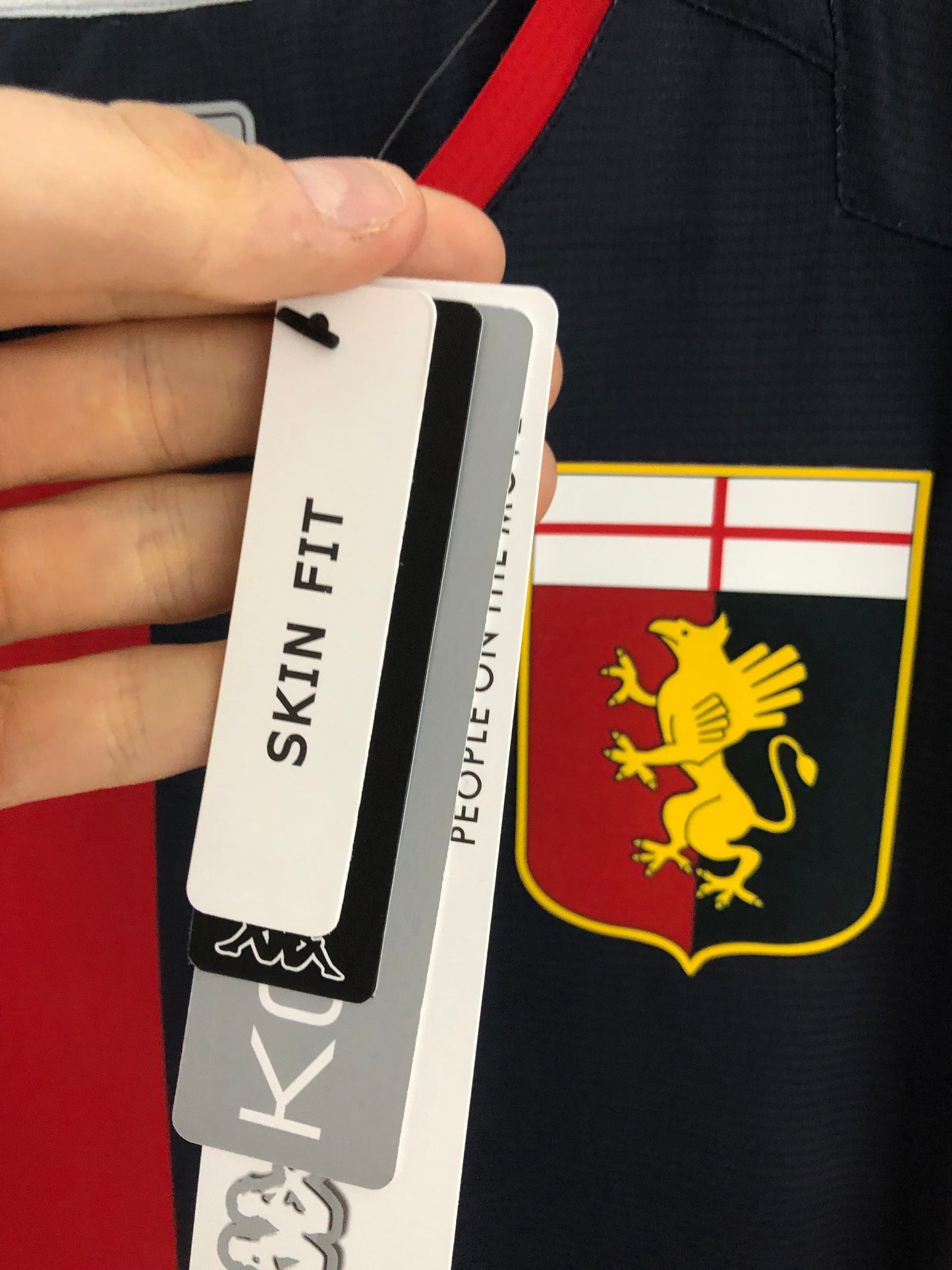Genoa Xl Kappa 2019/20 Slim Fit Home Shirt BNWT 304tpa0