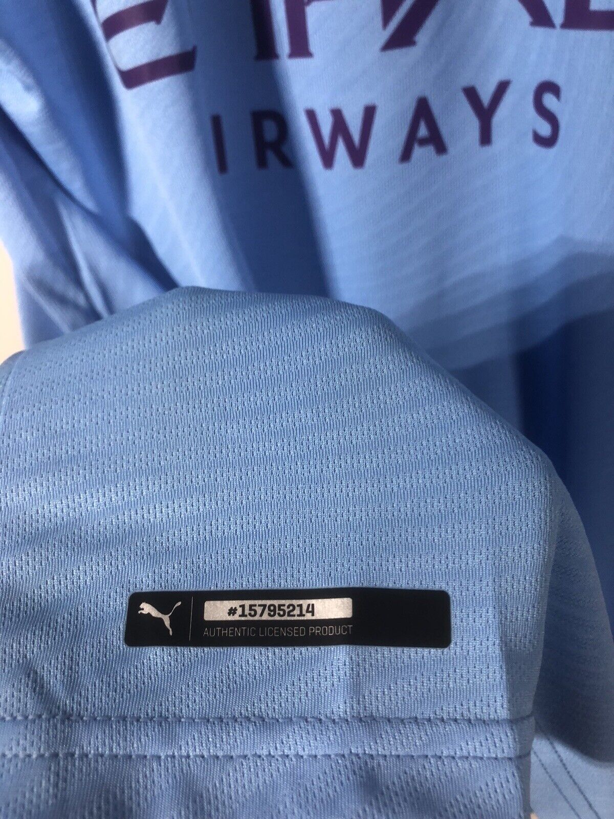 Fernandinho #25 Manchester City 2019/20 Medium Home Shirt Puma Excellent Conditi