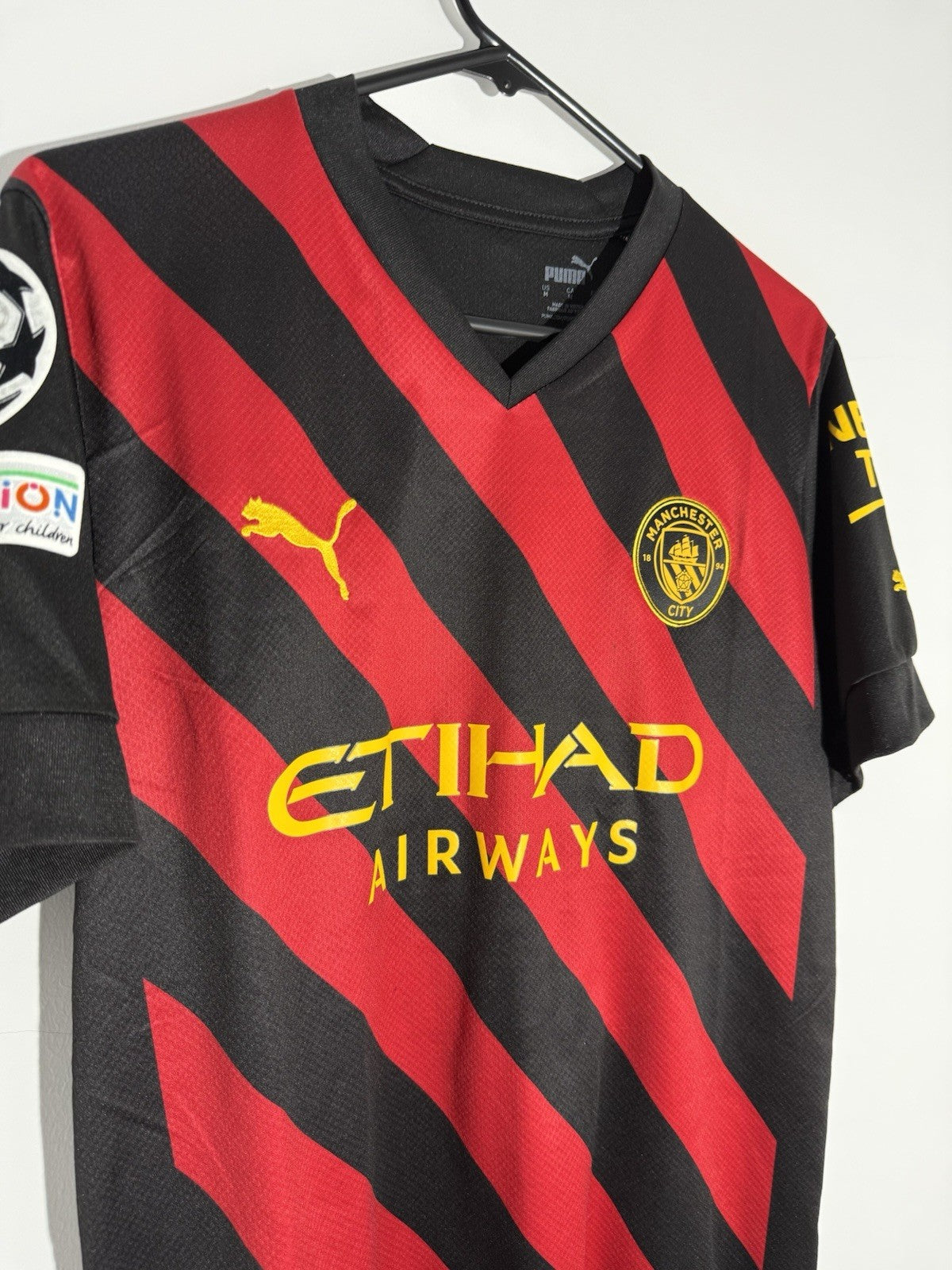 Manchester City Haaland #9 2022/23 Medium Away CL Shirt BNWT 765722-02
