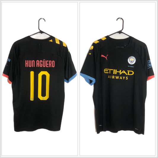 Kun Aguero 10 Manchester City 2019/20 Xl Away Excellent Condition 755590 02
