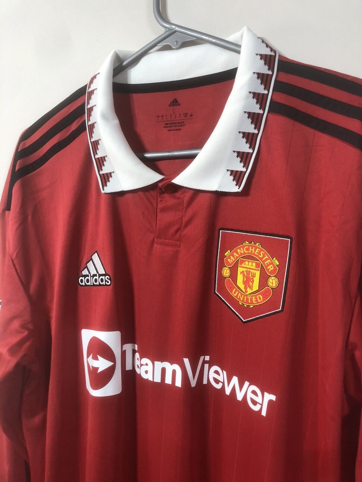 Garnacho #49 Manchester United Large L/S BNWT 2022/23 Home Shirt