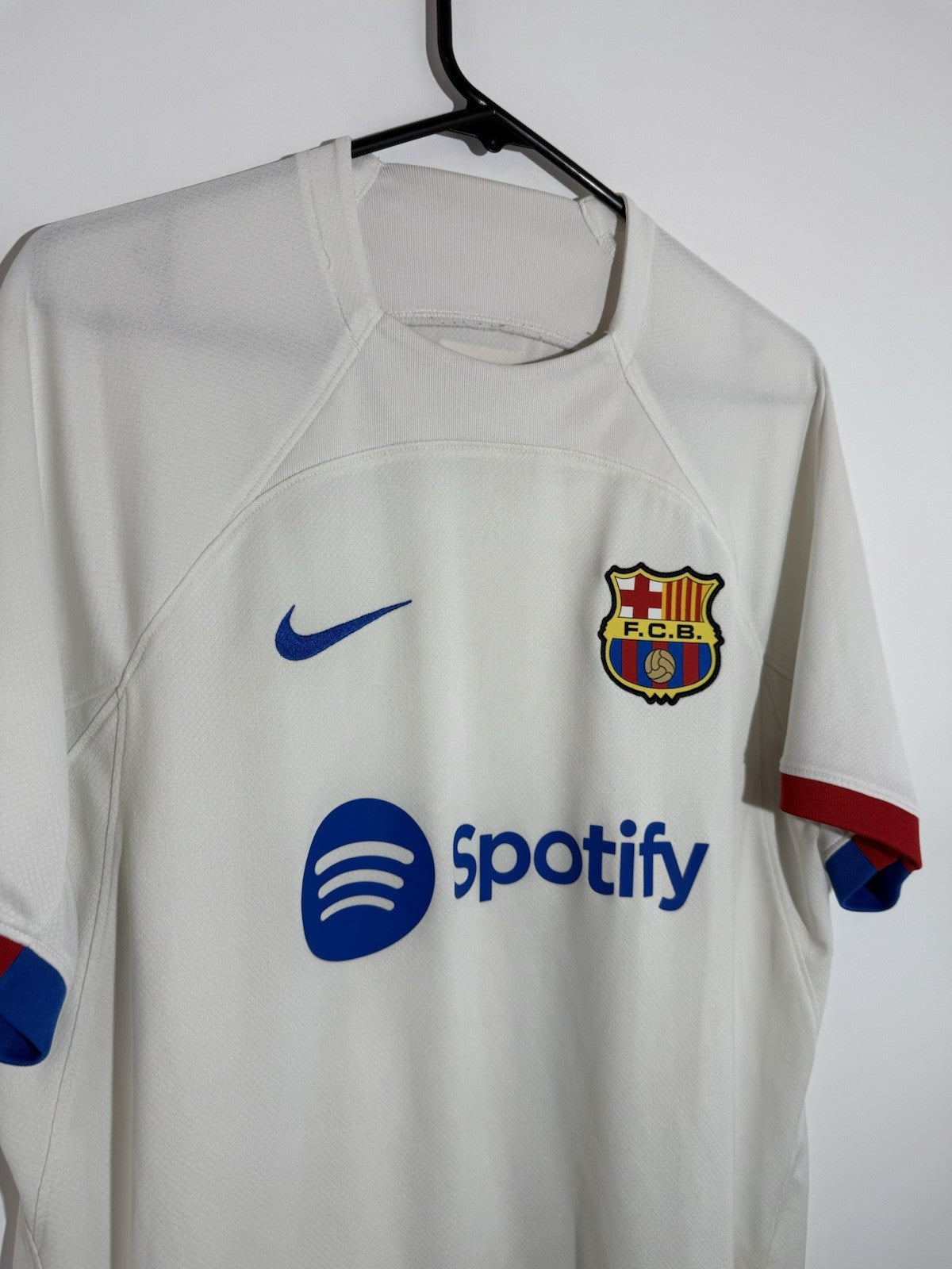 Barcelona Lewandowski #9 2023/24 Away Large Shirt Excellent Condition DX2686-101