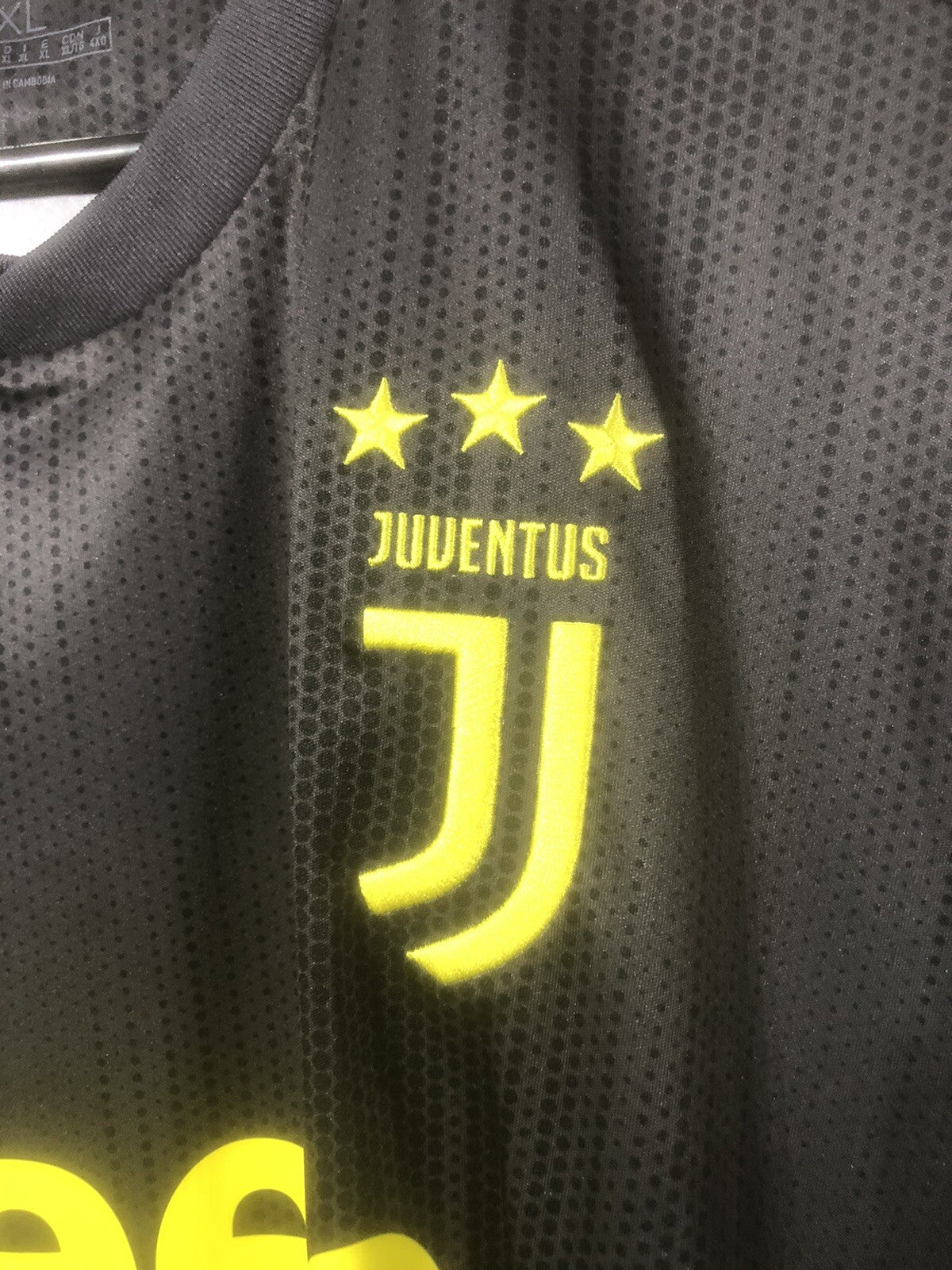 Juventus Chiellini #3 2018/19 XL 3rd Shirt Adidas BNWT DP0455