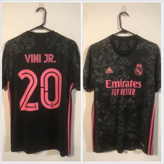 Vinicius Jr #20 Real Madrid 2020/21 Medium Away Football Shirt Jersey BNWT