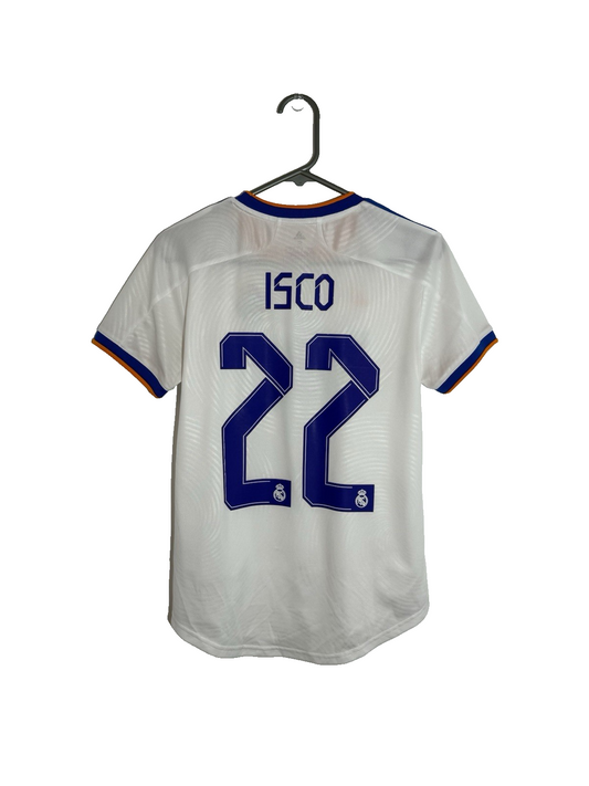 Real Madrid Isco #22 2021/22 Small Womens Home Shirt Excellent Condition GR3993