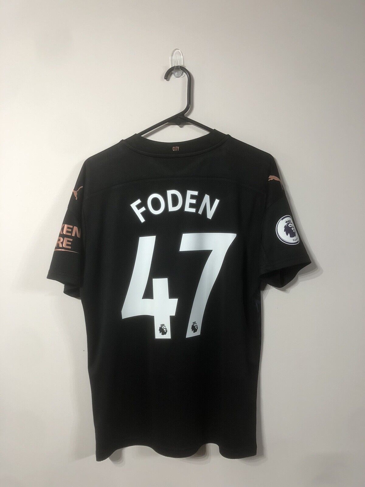 Foden #47 Manchester City 2020/21 Medium Away Shirt Excellent Conditi 757065-02
