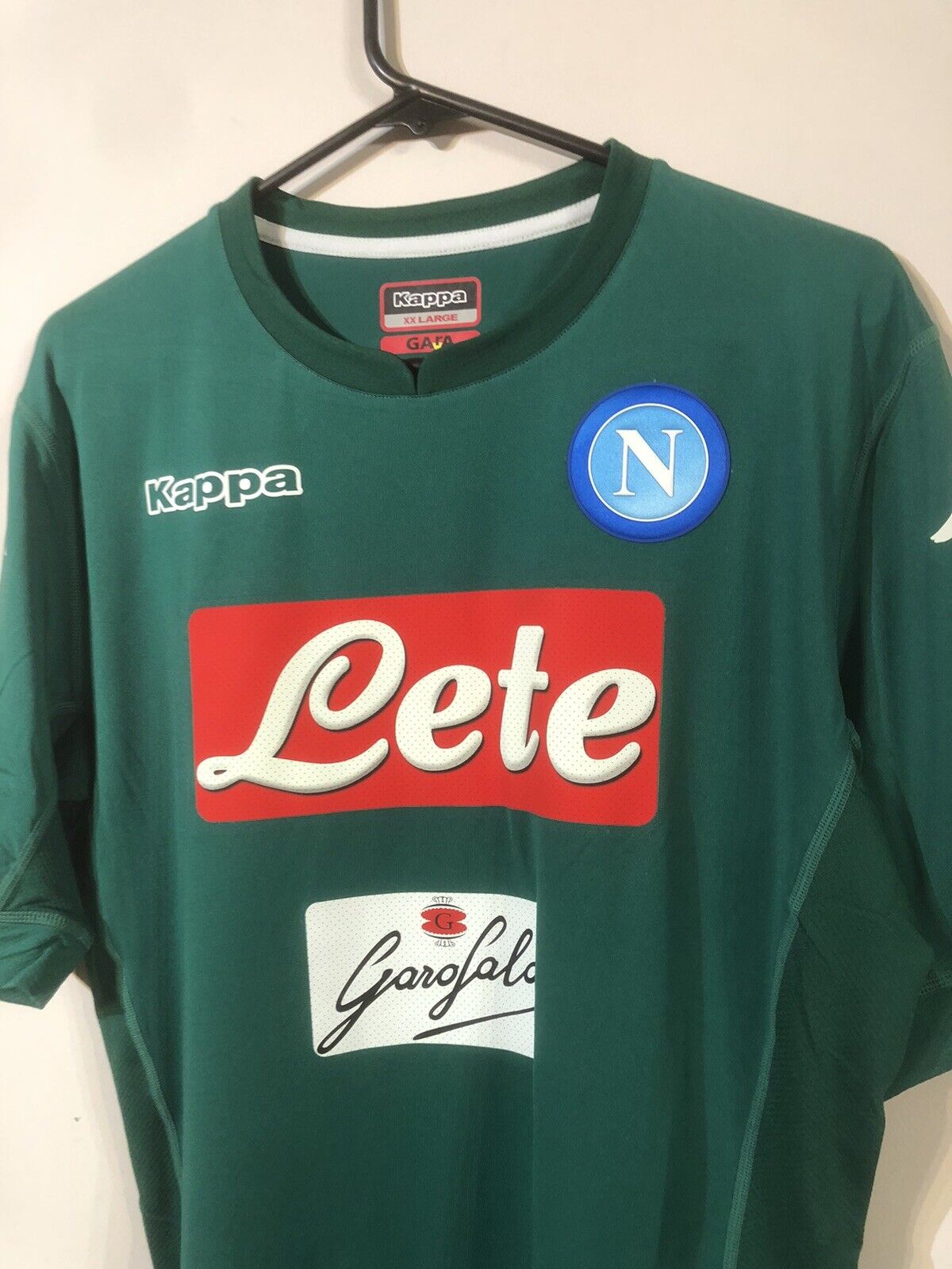 Reina #25 SSC Napoli 2017/18 XXL Goalkeeper Kappa Kombat Slim Home Shirt BNWT