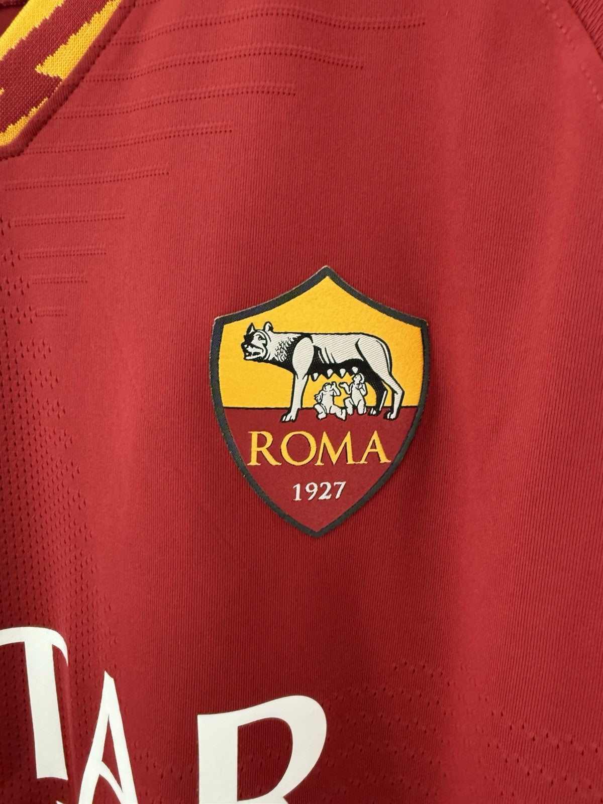 AS Roma Kluivert #99 2019/20 Vaporknit Home XL Excellent Condition AJ5266-613