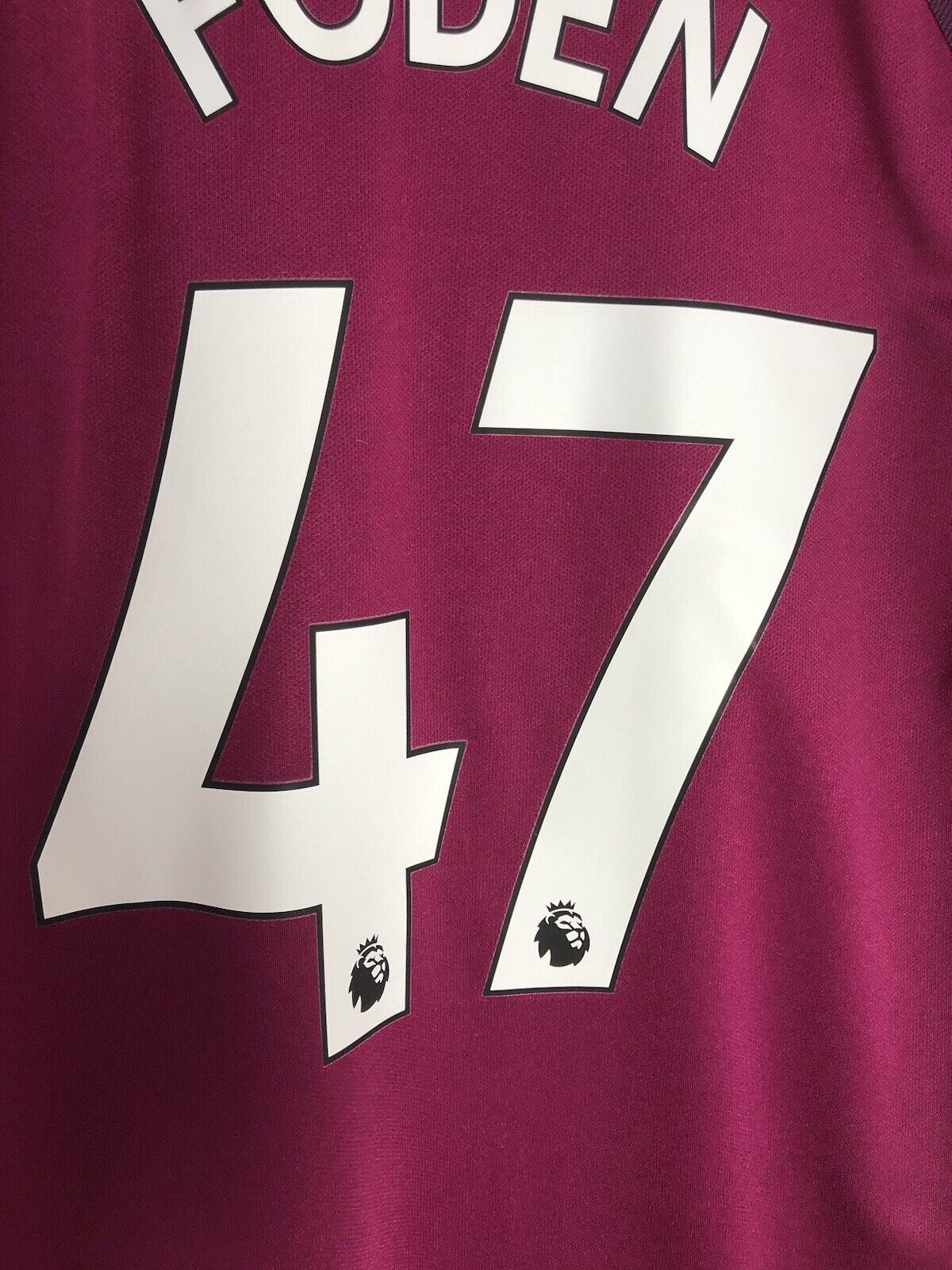 Foden 47 Manchester City 2017 18 Medium Away Excellent Condition 847260-667