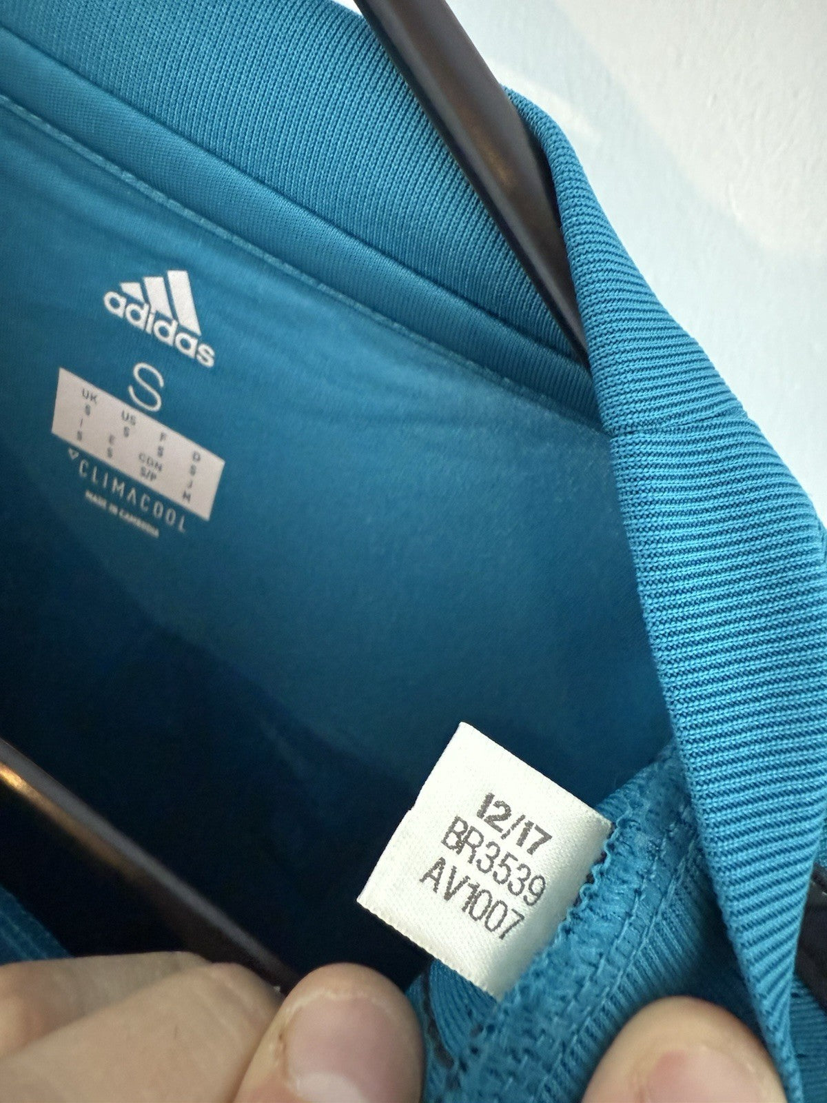 Real Madrid Bale #11 2017/18 Small 3rd Shirt Excellent Condition BR3539