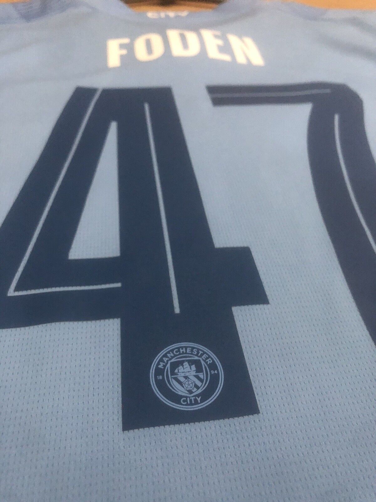 Foden 47 Manchester City 2023 24 XXl Home Shirt Excellent Condition 770438 01