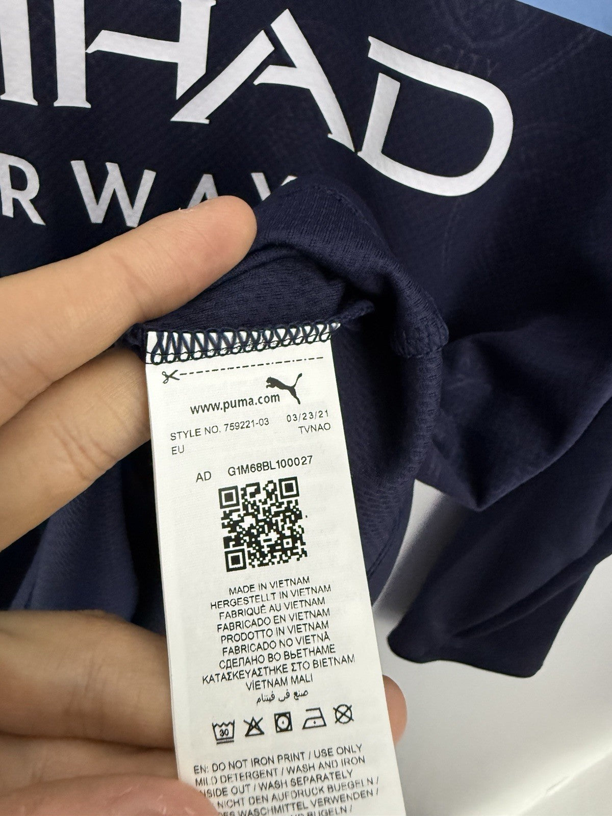 Manchester City Foden #47 2021/22 Medium 3rd Shirt Puma BNWT 759221-03