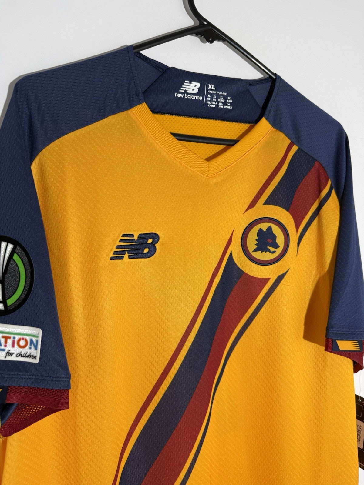 AS Roma Pellegrini #7 2021/22 XL EC 3rd Shirt New Balance BNWT MT130222