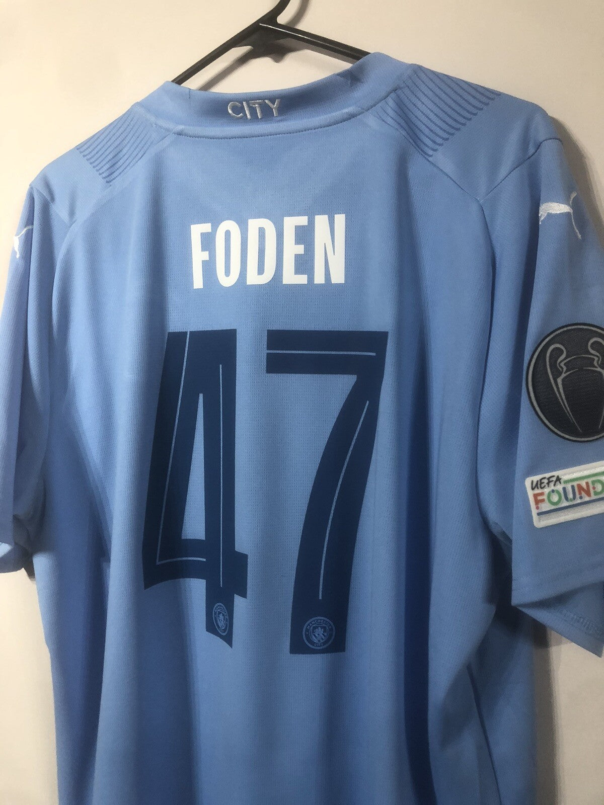 Manchester City Foden #47 2023/24 XL Home Shirt Excellent Condition 770438-01