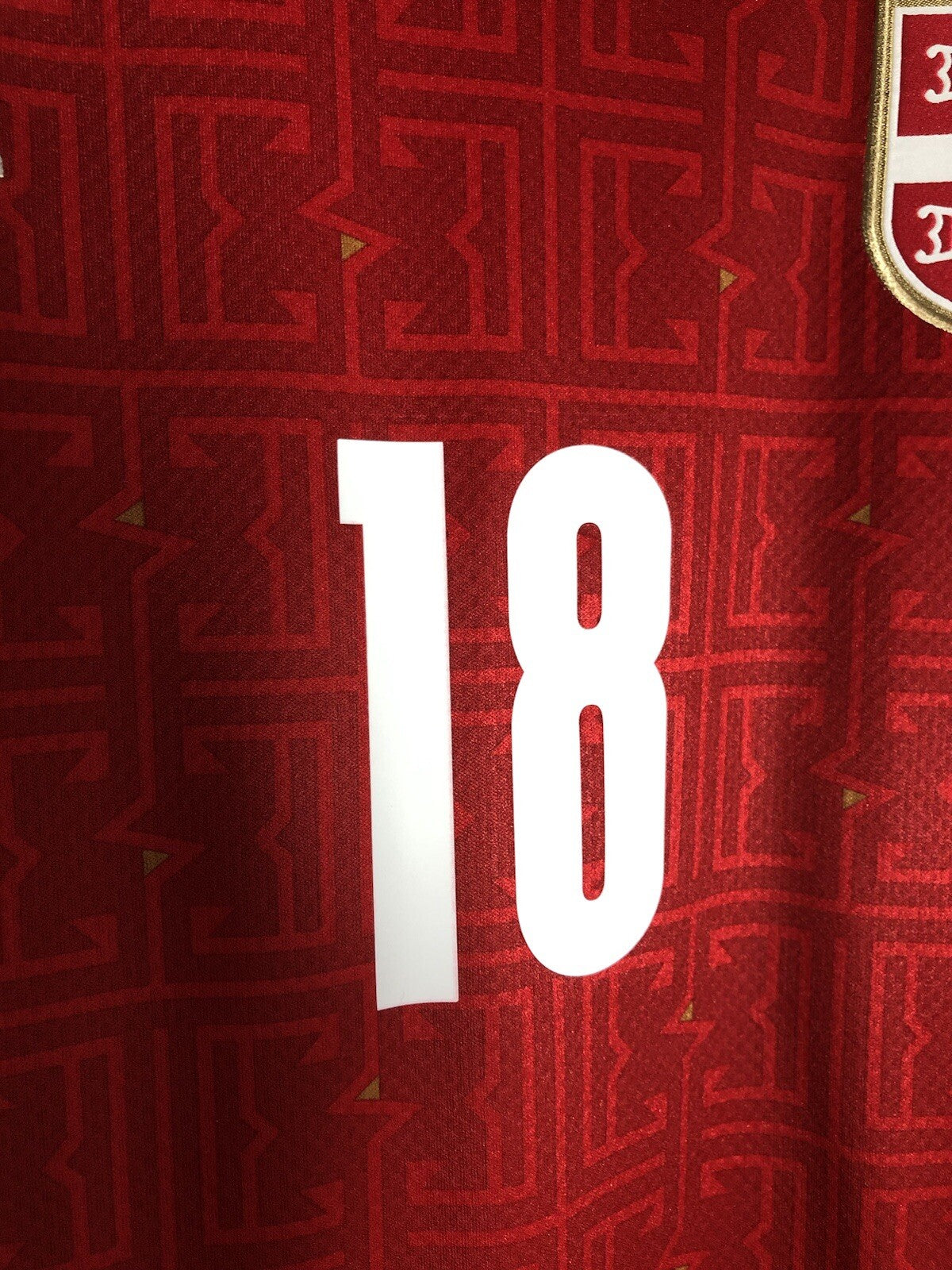 Serbia Vlahovic #18 2020/21 Large Home Shirt Puma Excellent Condition 756515-01