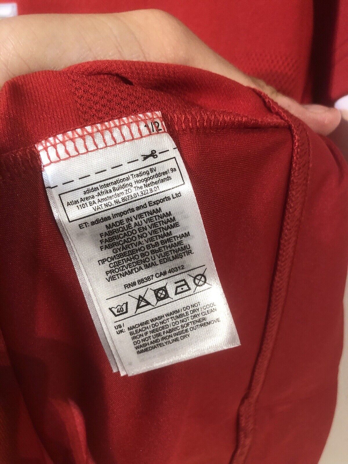 Manchester United Home X-Large 2015/16 Shirt Very Good Condition