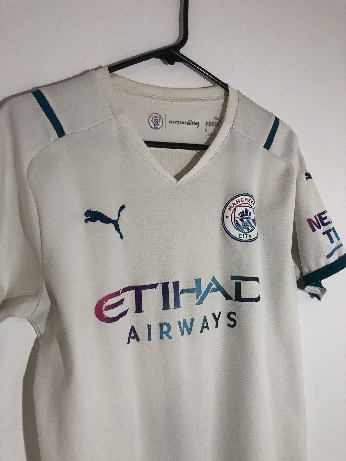 Manchester City Grealish #10 2021/22 Medium Away Excellent Condition 759211-02