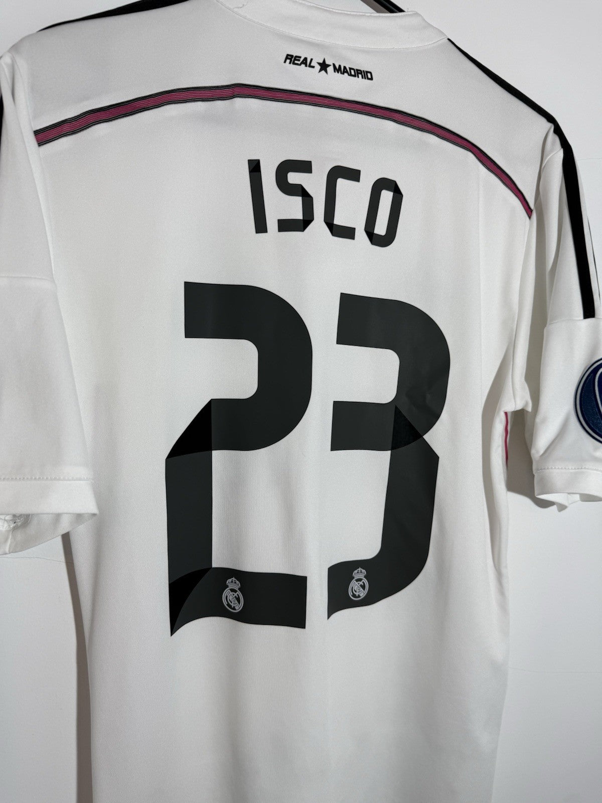 Real Madrid Isco #23 2014/15 Small Home CL Shirt Excellent Condition M38202